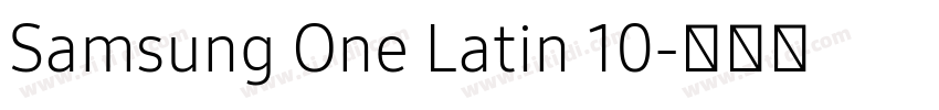 Samsung One Latin 10字体转换 Samsung One Latin 10字体转换